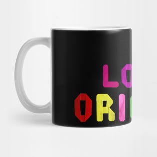 I love origami paper letters Mug